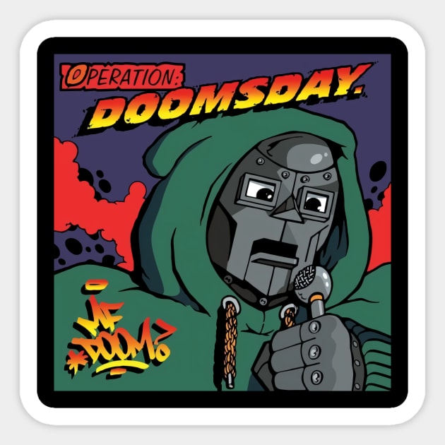 mf doom days Sticker by go212